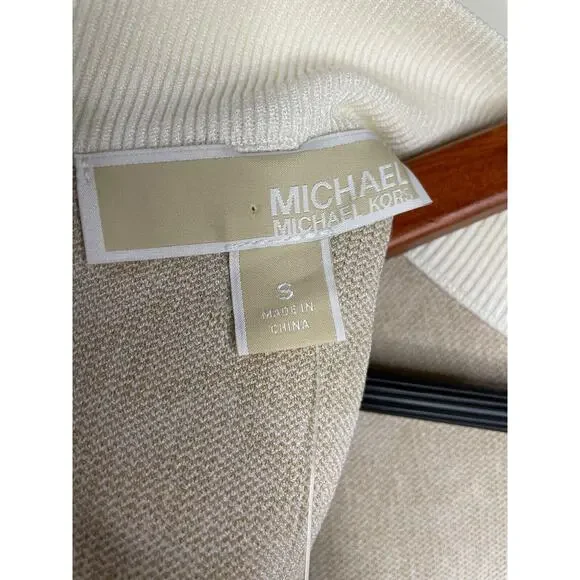 NWT Michael Kors Logo Jacquard Mock Neck Signature Dress - Picture 8 of 11